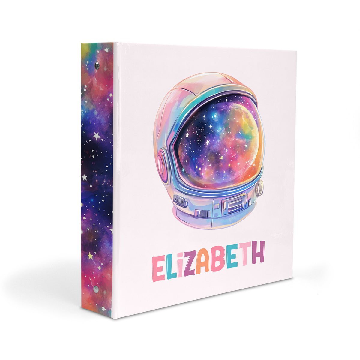 Astronaut Galaxy Personalized Custom 2" 3 Ring Binder • School Office Supplies