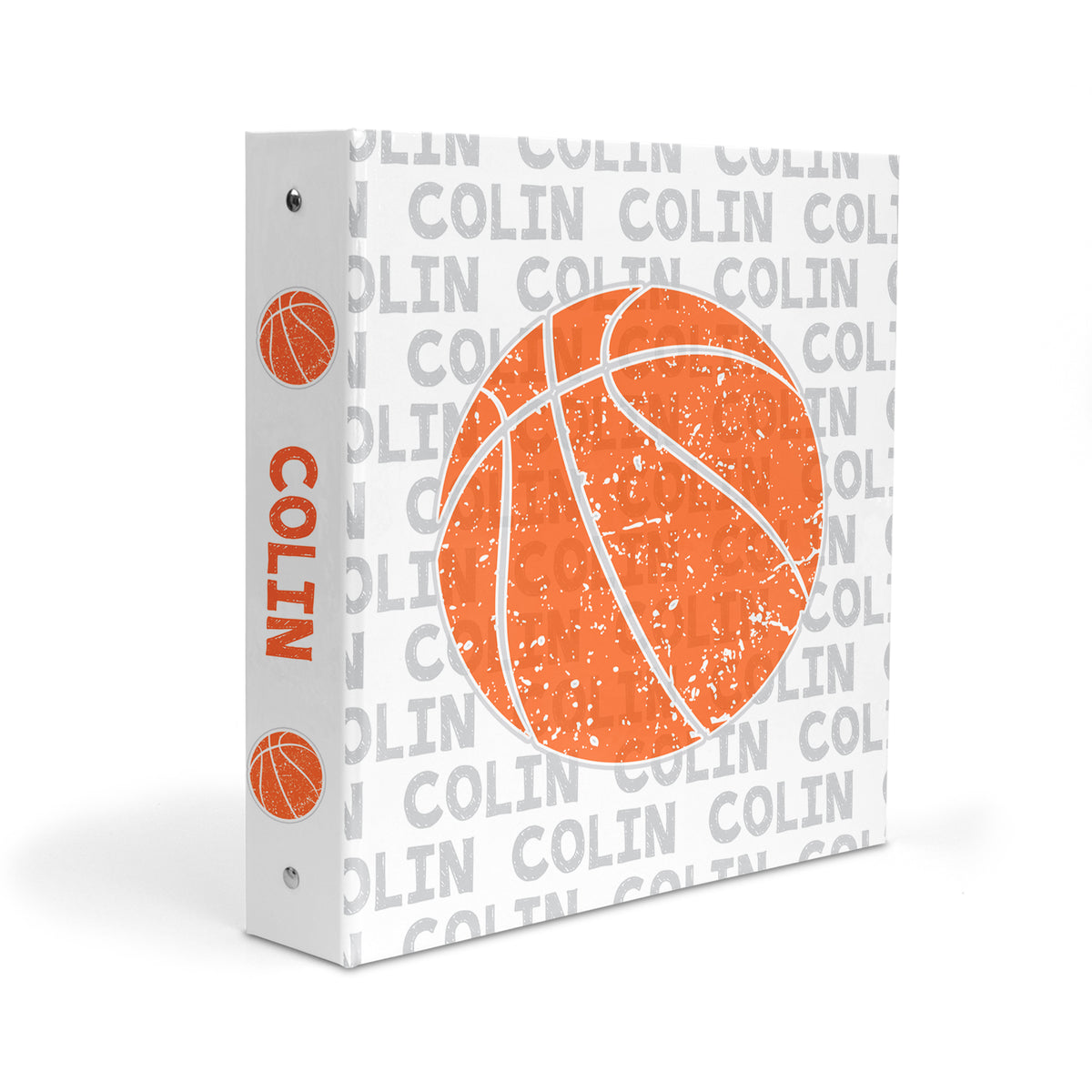 Basketball Sports Personalized Custom 2" 3 Ring Binder • School Office Supplies