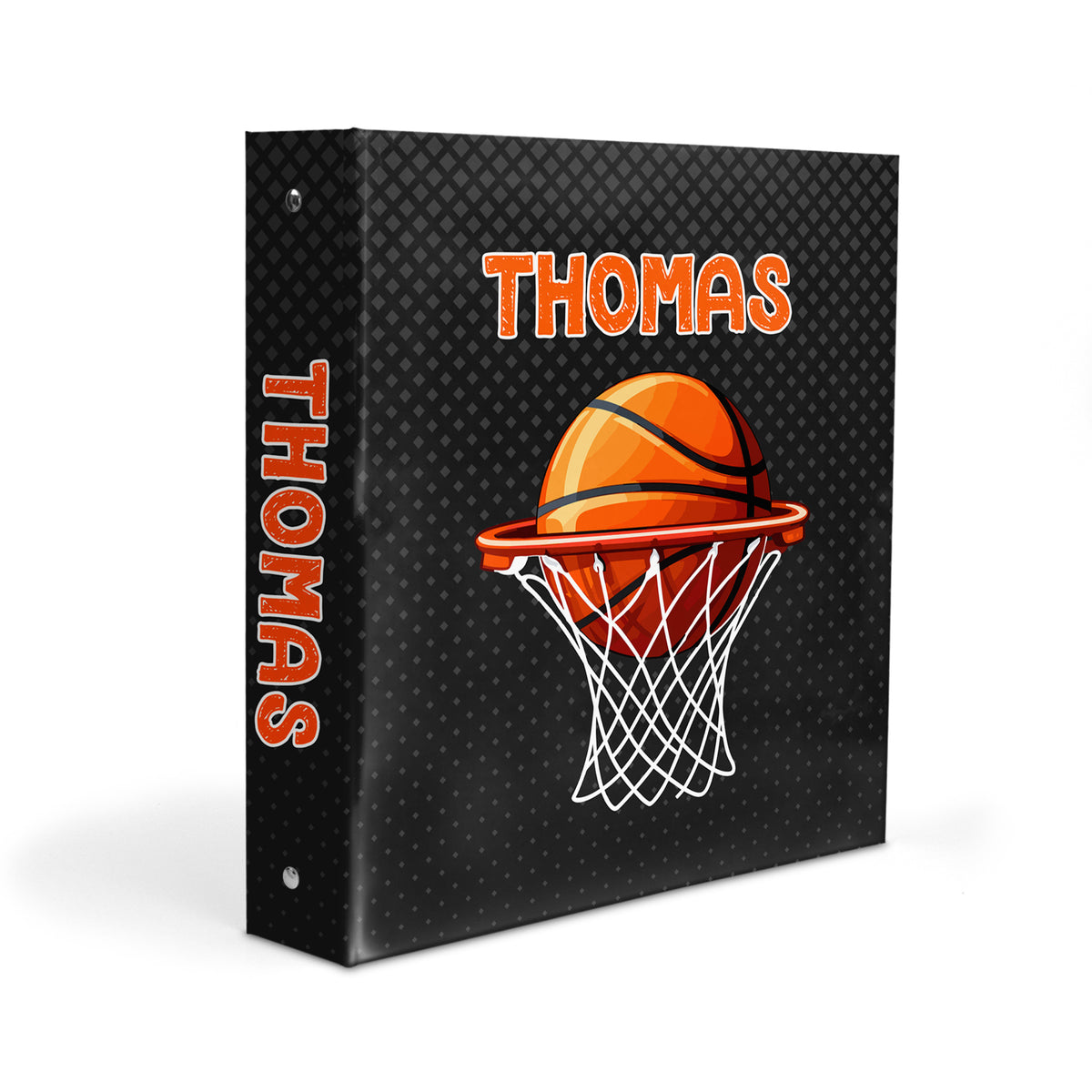 Basketball Sports Personalized Custom 2" 3 Ring Binder • School Office Supplies