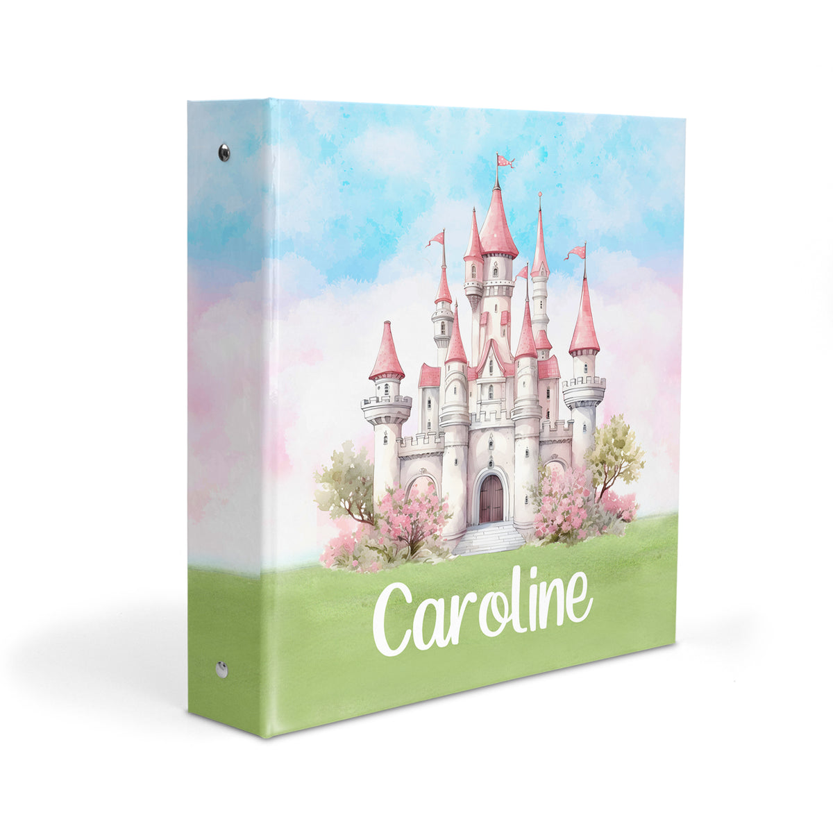 Castle Personalized Custom 2" 3 Ring Binder • School Office Supplies
