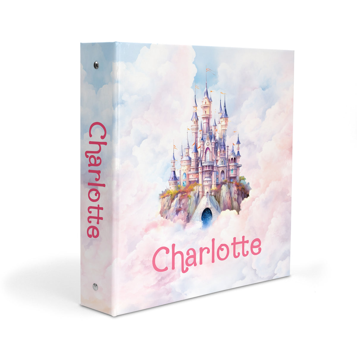 Castle Personalized Custom 2" 3 Ring Binder • School Office Supplies