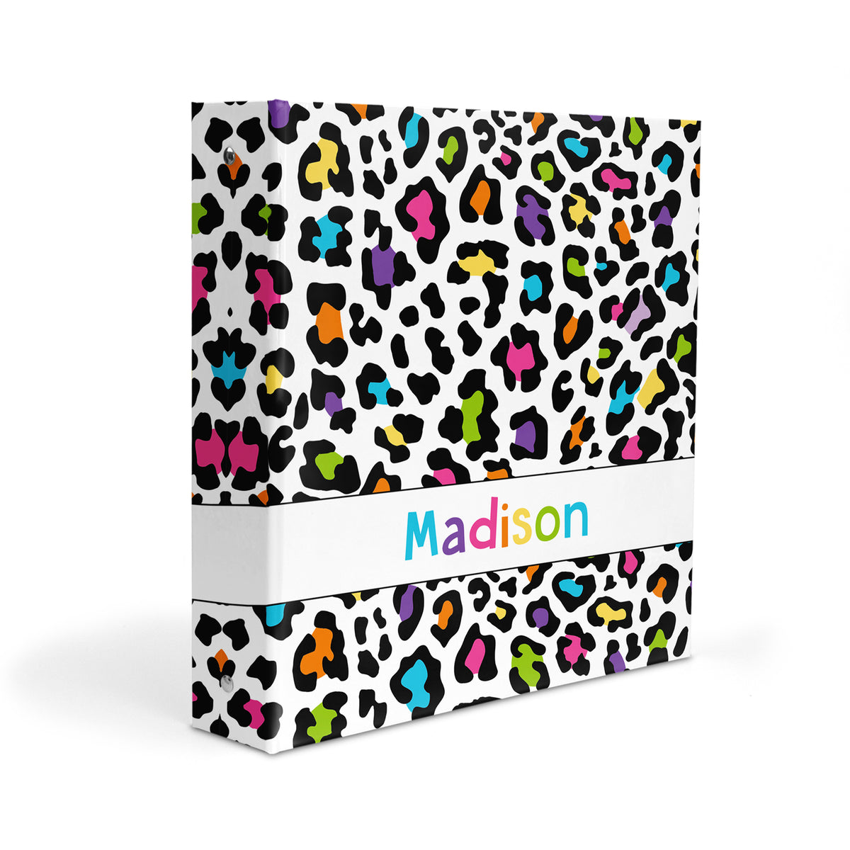 Cheetah Print Personalized Custom 2" 3 Ring Binder • School Office Supplies