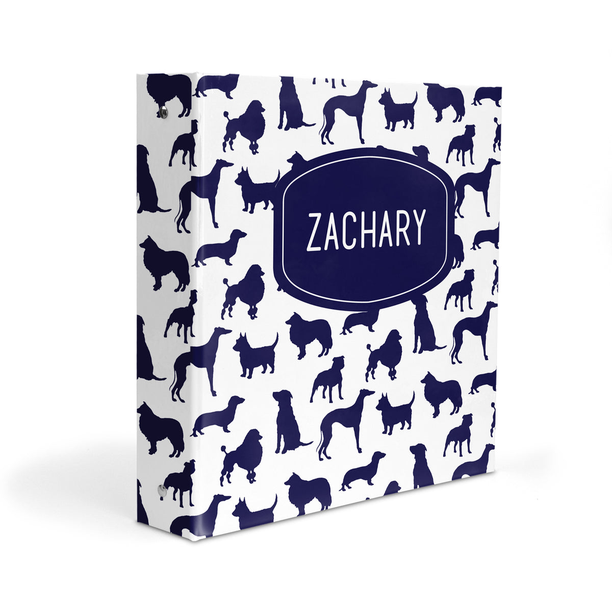 Dog Puppy Personalized Custom 2" 3 Ring Binder • School Office Supplies