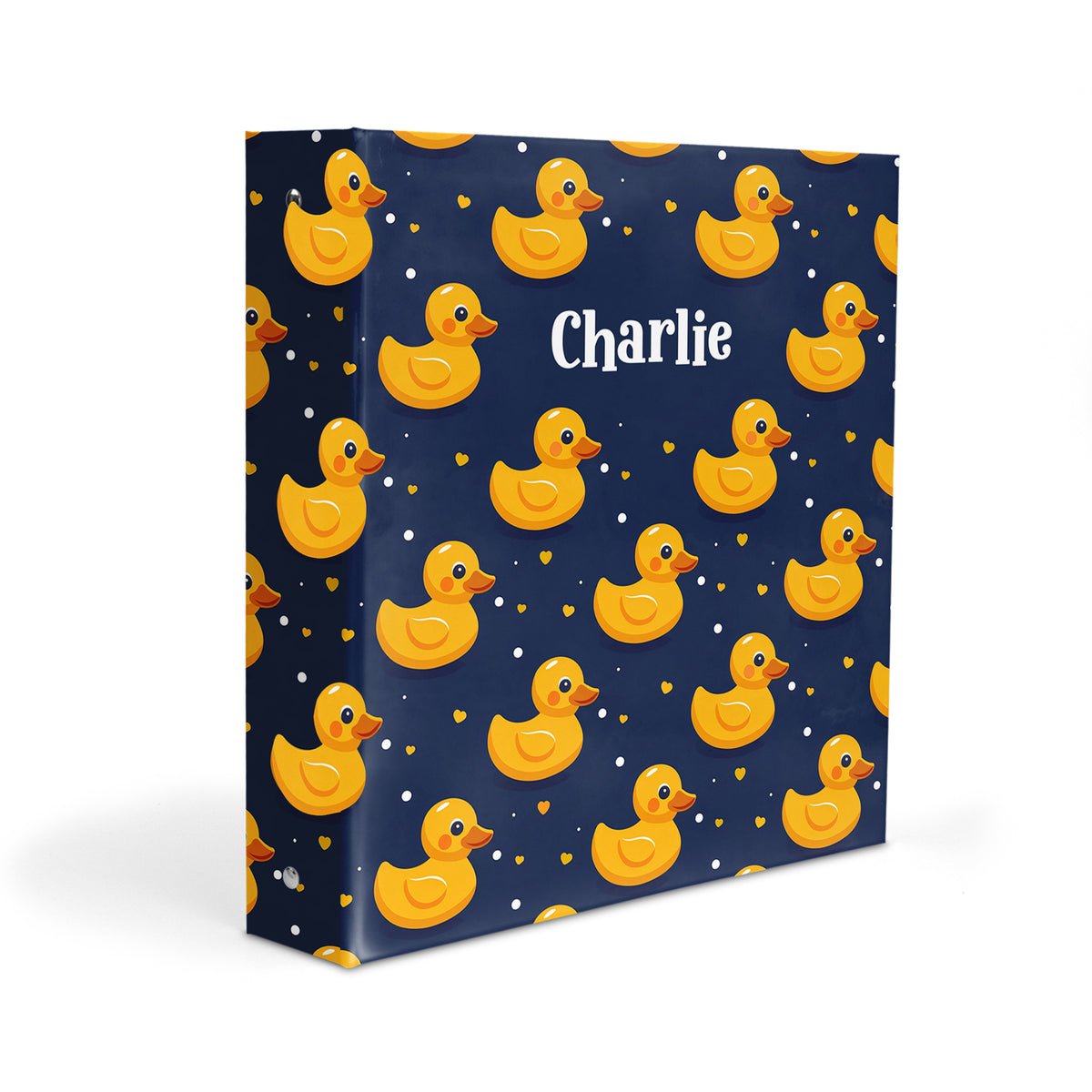 Rubber Duck Personalized Custom 2" 3 Ring Binder • School Office Supplies