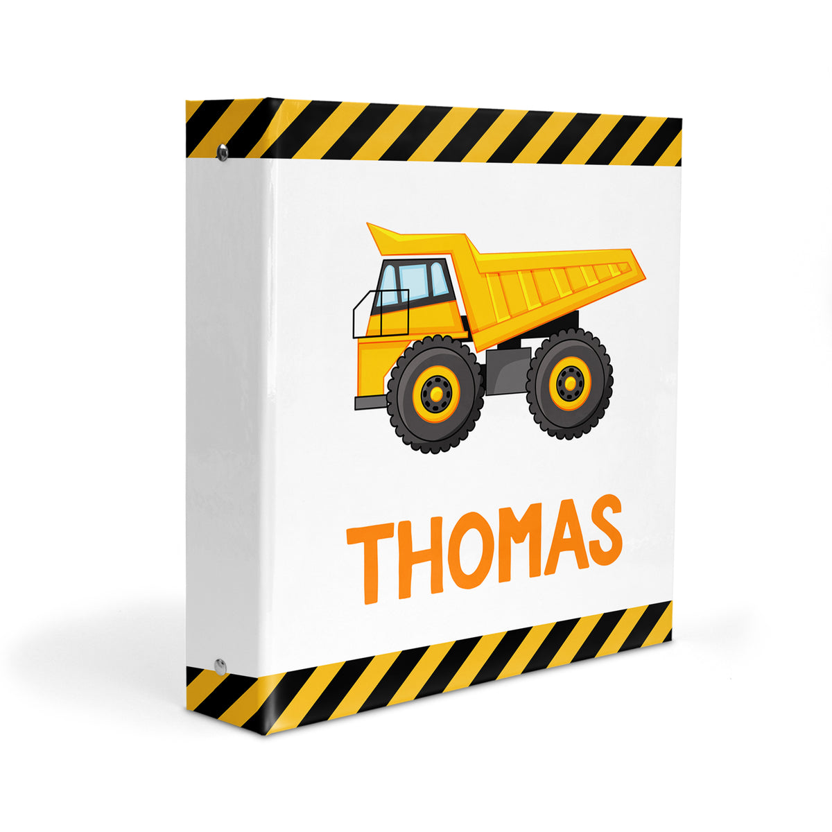 Dump Truck Personalized Custom 2" 3 Ring Binder • School Office Supplies