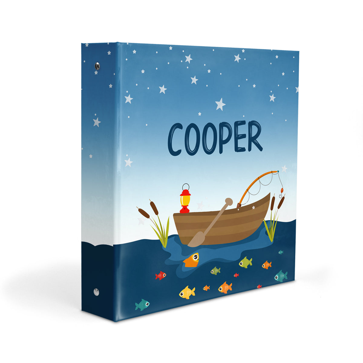 Fishing Fish Sports Personalized Custom 2" 3 Ring Binder • School Office Supplies
