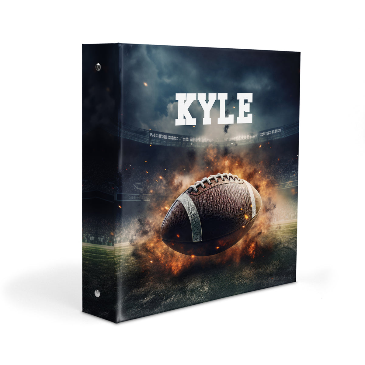 Football Sports Personalized Custom 2" 3 Ring Binder • School Office Supplies