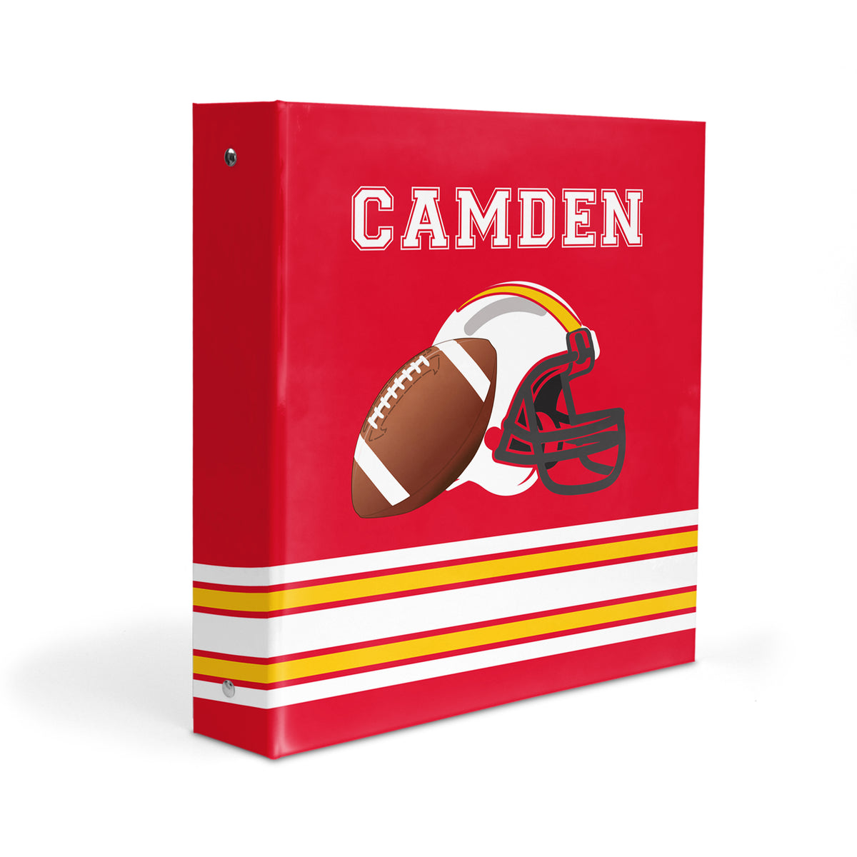 Football Sports Personalized Custom 2" 3 Ring Binder • School Office Supplies