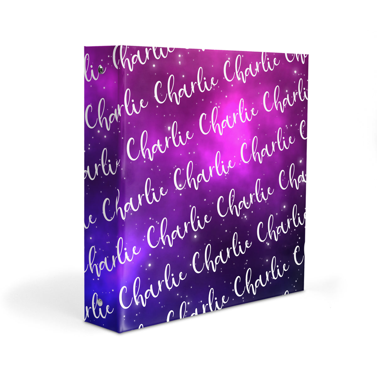 Galaxy Repeat Name Personalized Custom 2" 3 Ring Binder • School Office Supplies