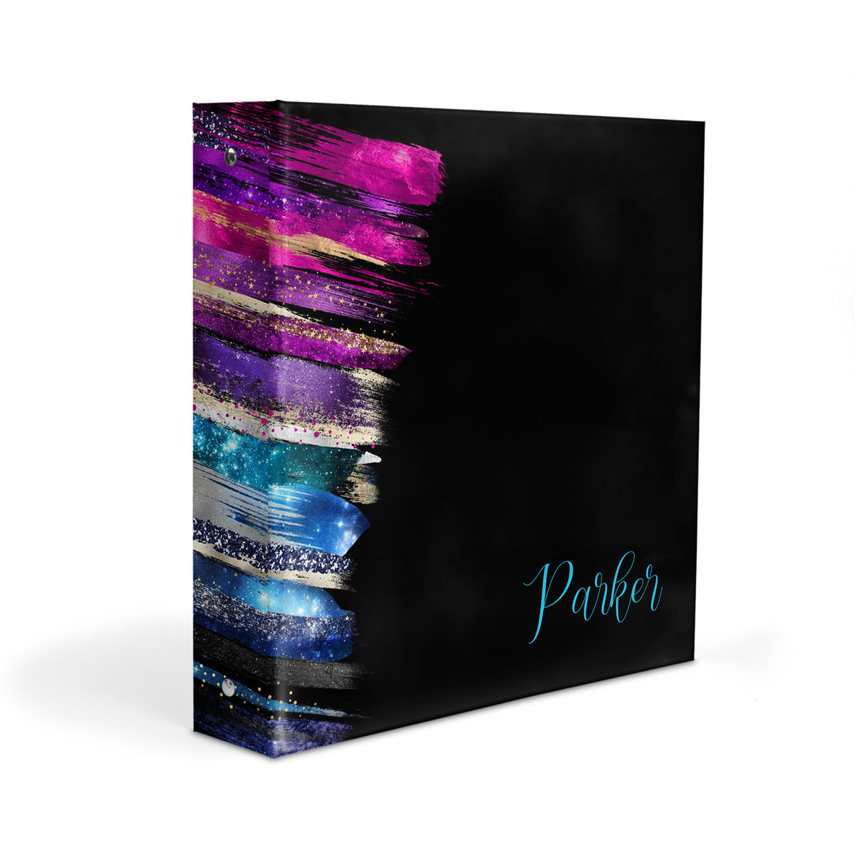 Galaxy Stars Personalized Custom 2" 3 Ring Binder • School Office Supplies