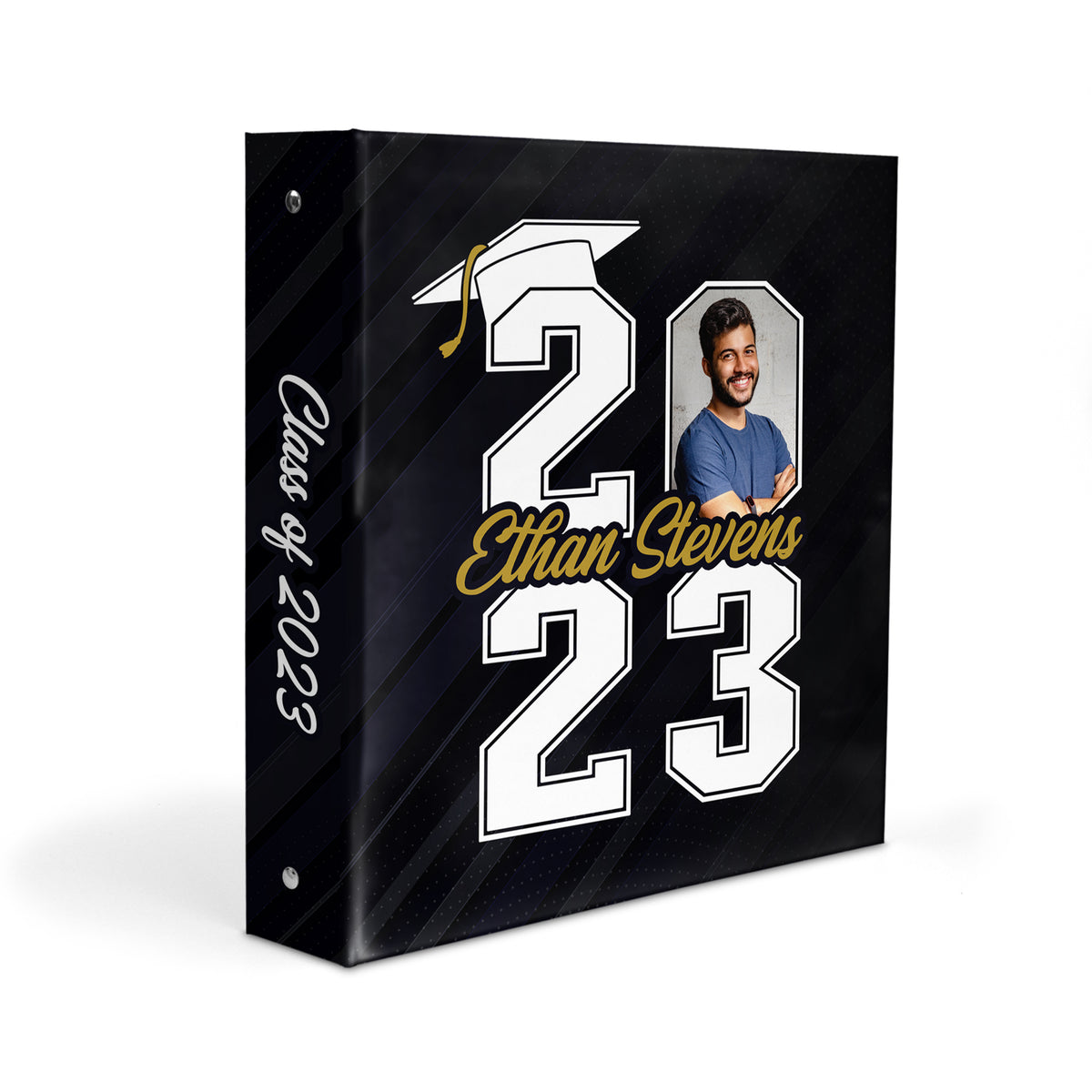 Graduation Photo Personalized Custom 2" 3 Ring Binder • School Office Supplies
