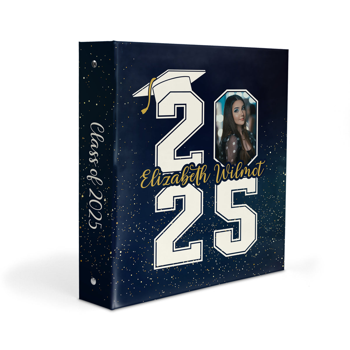 Graduation Photo Personalized Custom 2" 3 Ring Binder • School Office Supplies