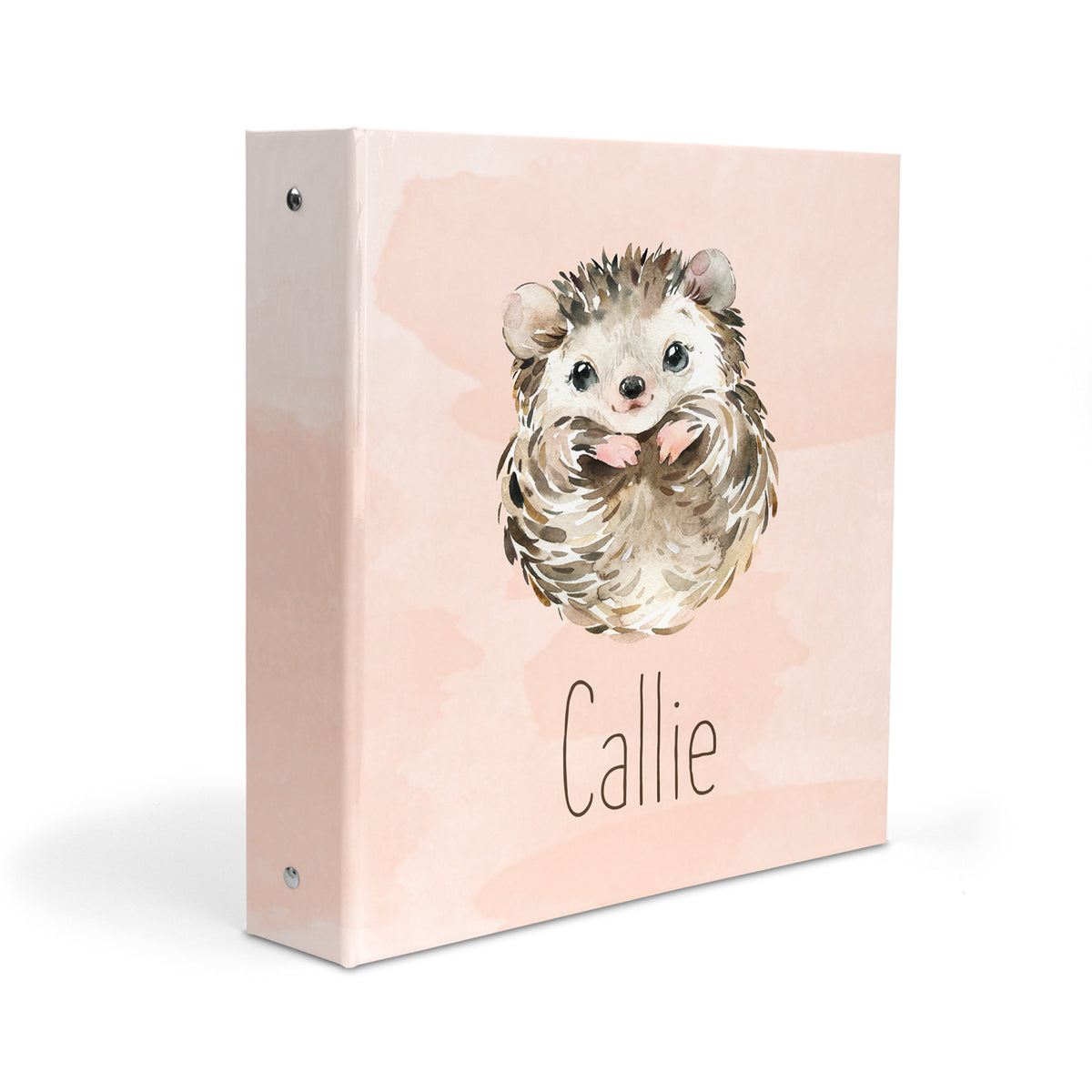 Hedgehog Personalized Custom 2" 3 Ring Binder • School Office Supplies