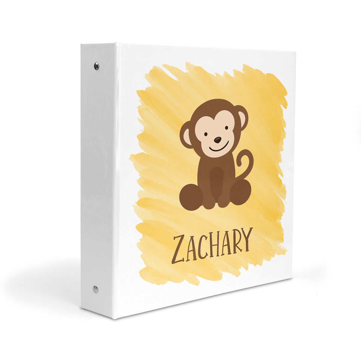 Monkey Personalized Custom 2" 3 Ring Binder • School Office Supplies