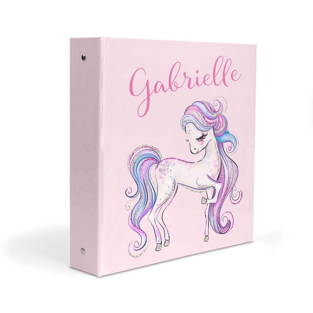 Horse Pony Personalized Custom 2" 3 Ring Binder • School Office Supplies