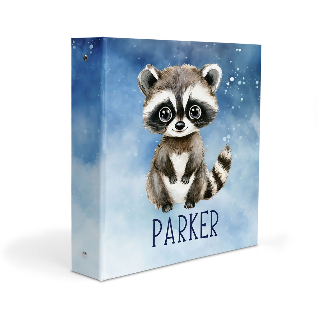 Raccoon Personalized Custom 2" 3 Ring Binder • School Office Supplies