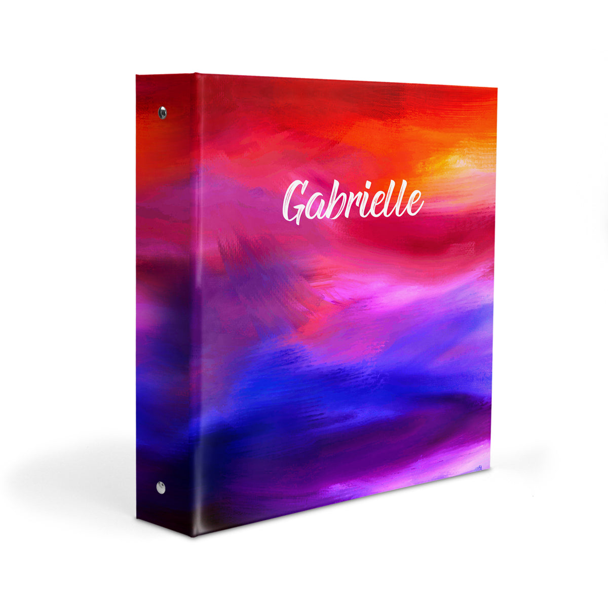 Rainbow Personalized Custom 2" 3 Ring Binder • School Office Supplies