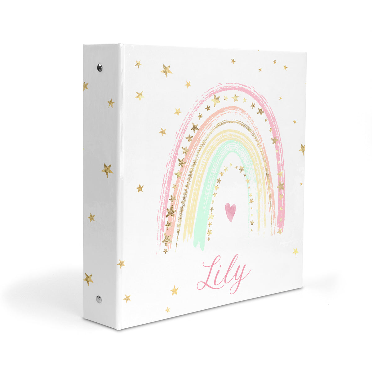 Rainbow Personalized Custom 2" 3 Ring Binder • School Office Supplies