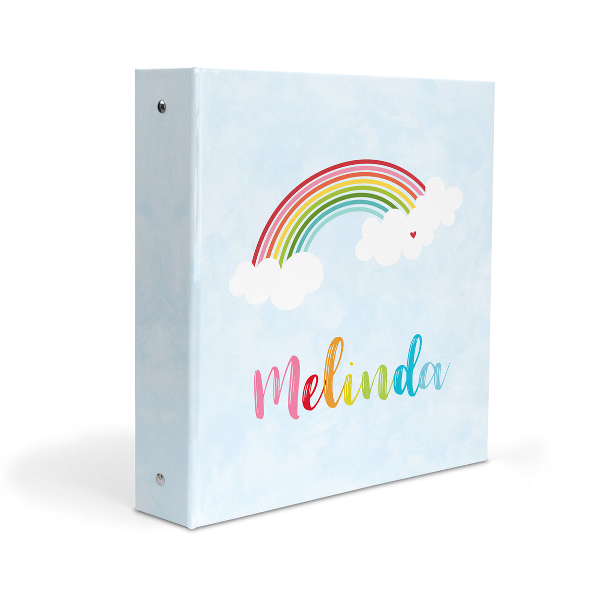 Rainbow Personalized Custom 2" 3 Ring Binder • School Office Supplies
