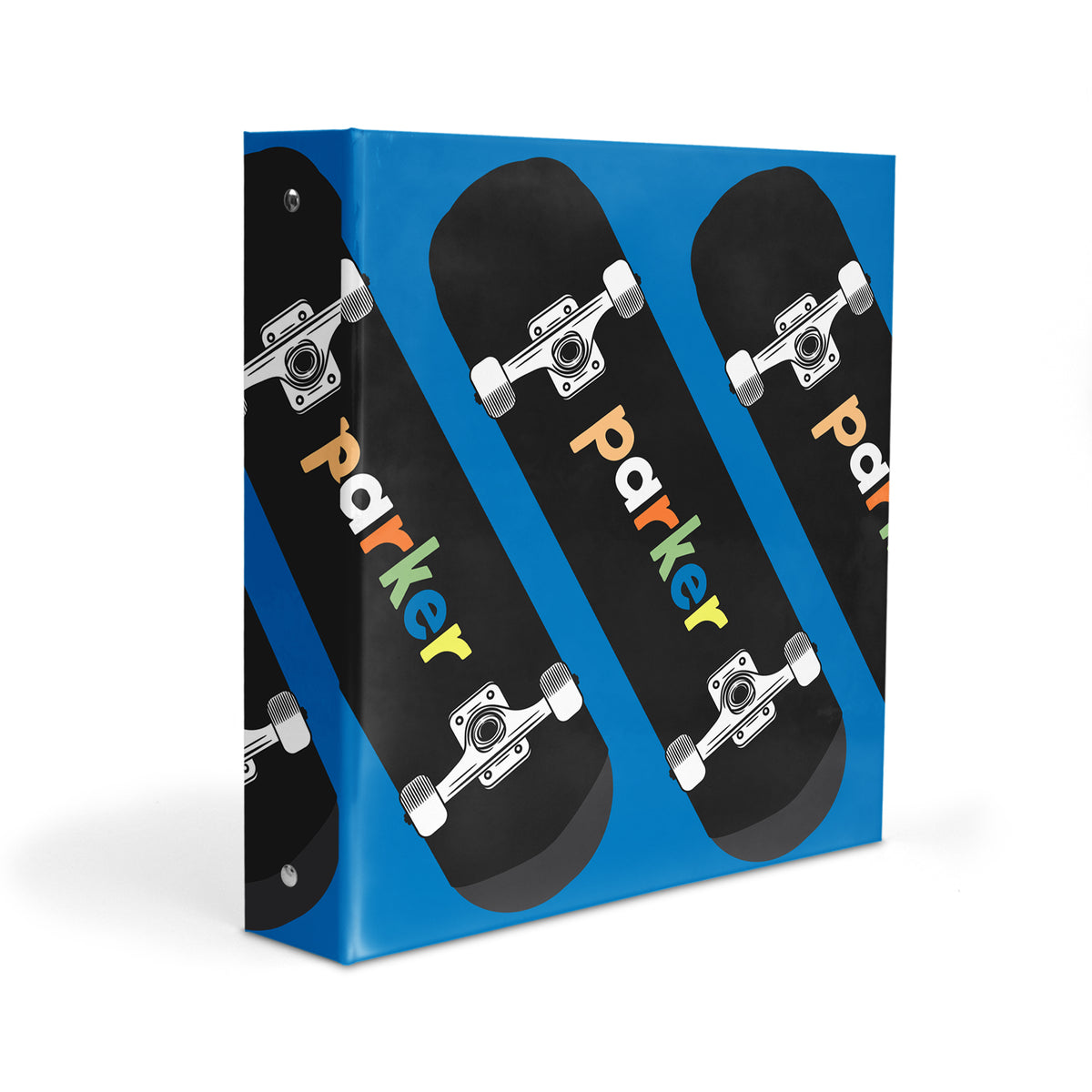 Skateboard Sports Personalized Custom 2" 3 Ring Binder • School Office Supplies