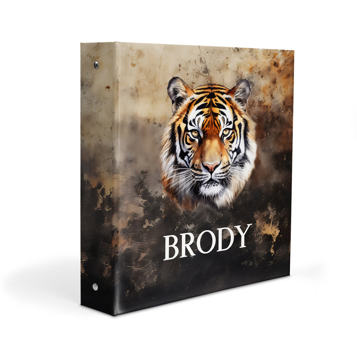 Tiger Personalized Custom 2" 3 Ring Binder • School Office Supplies