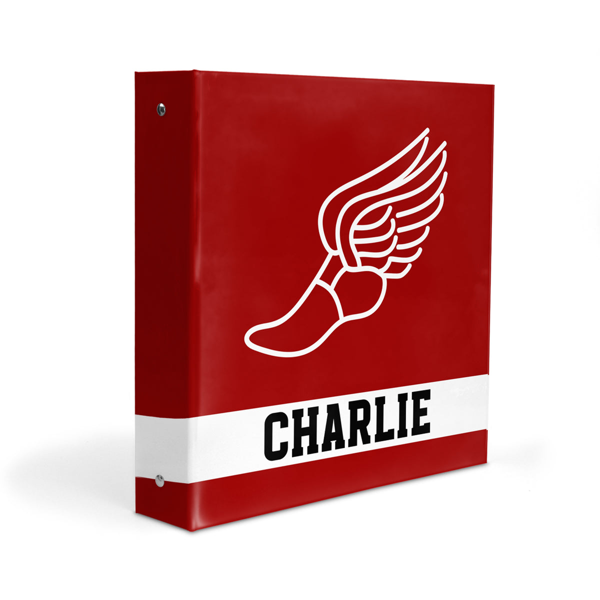Track Sports Personalized Custom 2" 3 Ring Binder • School Office Supplies