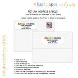 Rainbow Tie Dye Summer Camp Camping Note Cards Stationery • Fill in Blank, Lined or Blank Cards