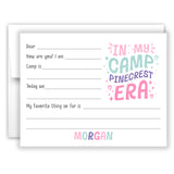 In My Camp Era Summer Camping Note Cards Stationery • Fill in Blank, Lined or Blank Cards