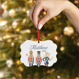 Nutcracker Christmas Ornament Personalized Custom Holiday Decor Gift Boy Girl Ballerina Ballet