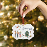 Nutcracker Christmas Ornament Personalized Custom Holiday Decor Gift Boy Girl Ballerina Ballet