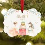 Nutcracker Christmas Ornament Personalized Custom Holiday Decor Gift Boy Girl Ballerina Ballet