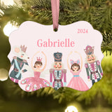 Nutcracker Christmas Ornament Personalized Custom Holiday Decor Gift Boy Girl Ballerina Ballet