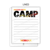 Car Treads Summer Camp Camping Note Cards Stationery • Fill in Blank, Lined or Blank Cards