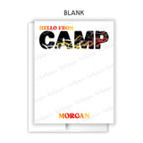 Car Treads Summer Camp Camping Note Cards Stationery • Fill in Blank, Lined or Blank Cards