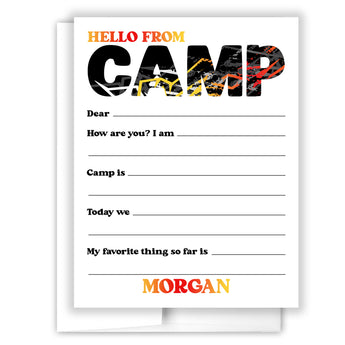 Car Treads Summer Camp Camping Note Cards Stationery • Fill in Blank, Lined or Blank Cards