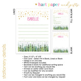Stars Trees Summer Camp Camping Note Cards Stationery • Fill in Blank, Lined or Blank Cards