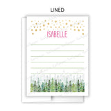 Stars Trees Summer Camp Camping Note Cards Stationery • Fill in Blank, Lined or Blank Cards