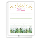 Stars Trees Summer Camp Camping Note Cards Stationery • Fill in Blank, Lined or Blank Cards