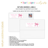 Pink Bow Coquette Summer Camp Camping Note Cards Stationery • Fill in Blank, Lined or Blank Cards