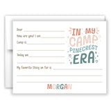In My Camp Era Summer Camping Note Cards Stationery • Fill in Blank, Lined or Blank Cards