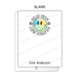 Rainbow Tie Dye Happy Summer Camp Camping Note Cards Stationery • Fill in Blank, Lined or Blank Cards
