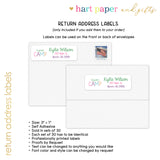 Rainbow Hi from Camp Summer Camping Note Cards Stationery • Fill in Blank, Lined or Blank Cards