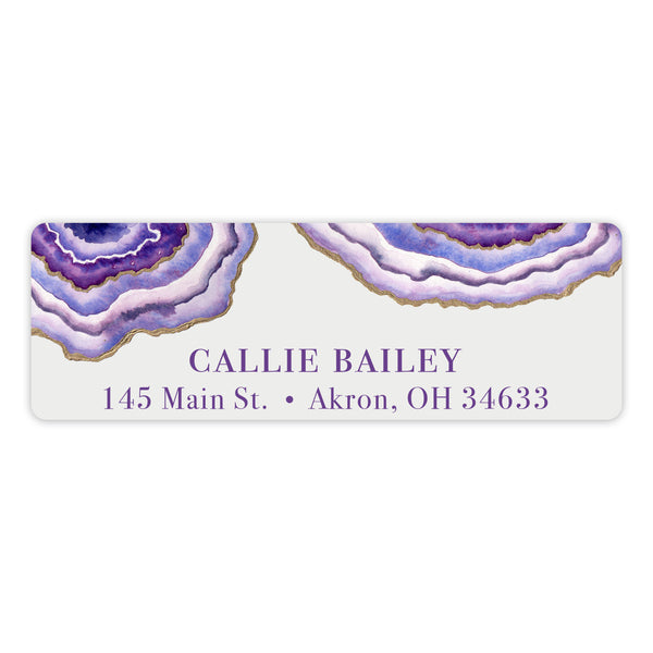 Agate Return Address Labels • Self Adhesive Stickers