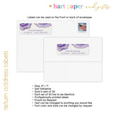 Agate Return Address Labels • Self Adhesive Stickers