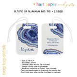 Agate Geode Luggage Bag Tag