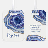 Agate Geode Luggage Bag Tag