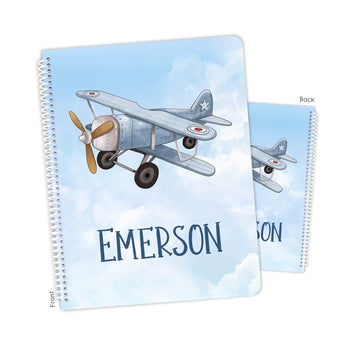 Airplane Personalized Notebook or Sketchbook