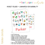Alphabet Animals Personalized 2-Pocket Folder