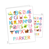 Alphabet Animals Personalized 2-Pocket Folder