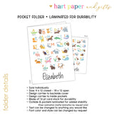 Alphabet Animals Personalized 2-Pocket Folder